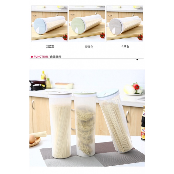 Kitchen noodle storage box noodles pasta bucket sealed canned large capacity grain transparent storage tank