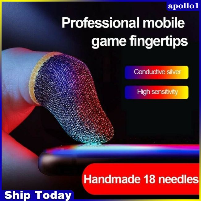 1 Cặp Băng Đeo Ngón Tay Siêu Mỏng Thoáng Khí Hỗ Trợ Chơi Game Pubg Mobile
