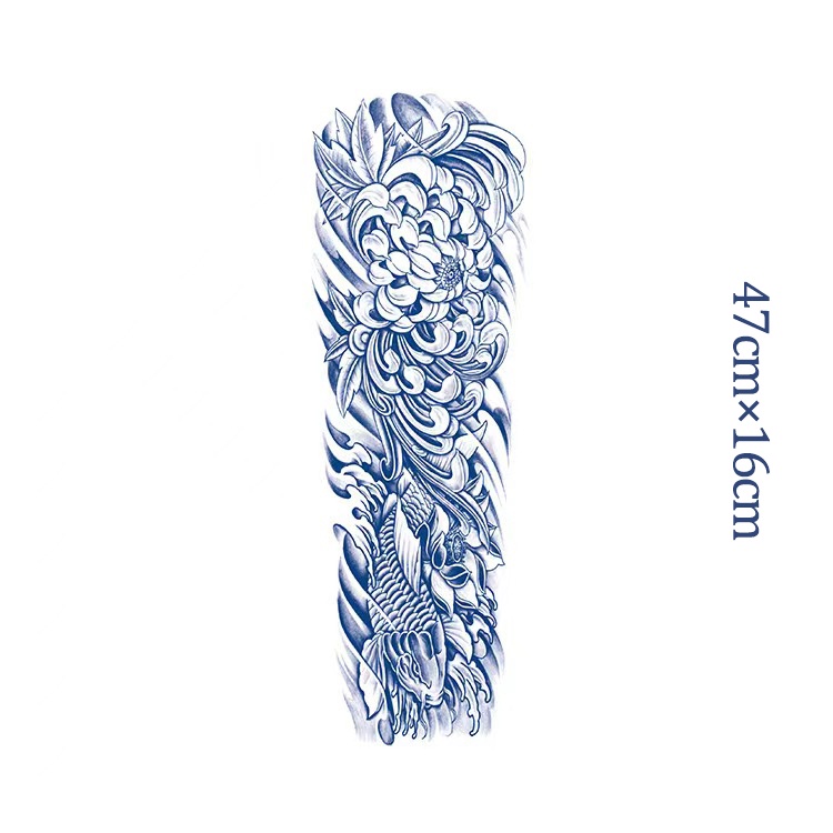 Hình Xăm Dán Tạm Thời Lâu Trôi Chống Thấm Nước 15 Ngày; 47cm * 16cm
