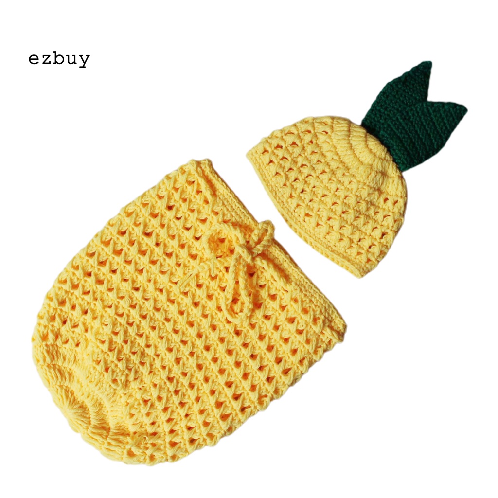 1 Bộ Đồ Ngủ Bằng Len Chống Rách Dễ Thương Dùng Làm Đạo Cụ Chụp Ảnh Cho Bé Sơ Sinh