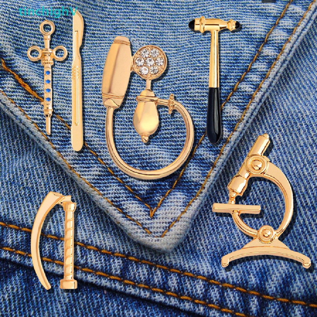 [TinchighV] Ghim Cài Áo Ba Lô / Balo Hình Búa Gõ Da Đầu Tráng Men Sáng Tạo Thời Trang [Mới]