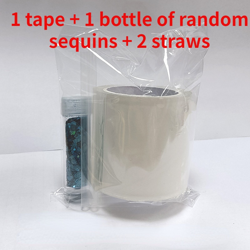 Bộ Kit Thổi Bong Bóng Băng Keo Trong 2 Mặt Tự Trang