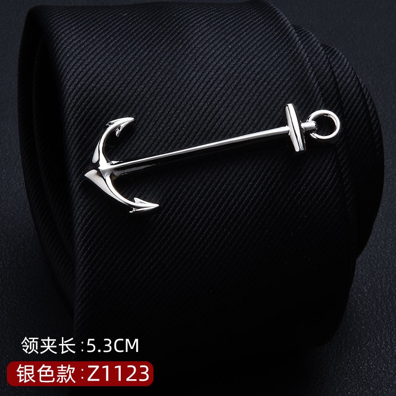 Phụ Kiện Kẹp Cà Vạt Kính Bằng Đồng Màu Vàng / Bạc Hình Học