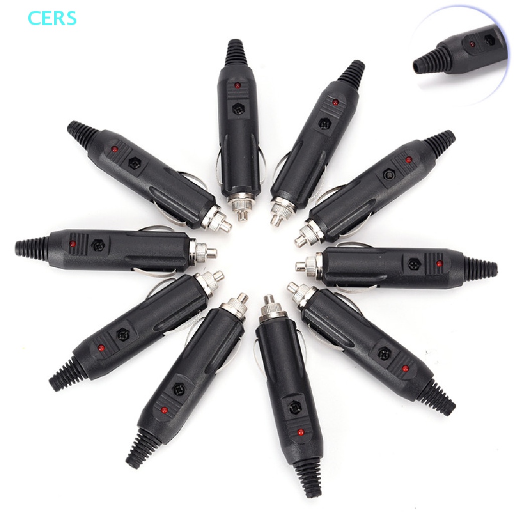 Bộ 5 Đầu Nối Ổ Cắm 12V + Cầu Chì Đèn LED Đỏ RS