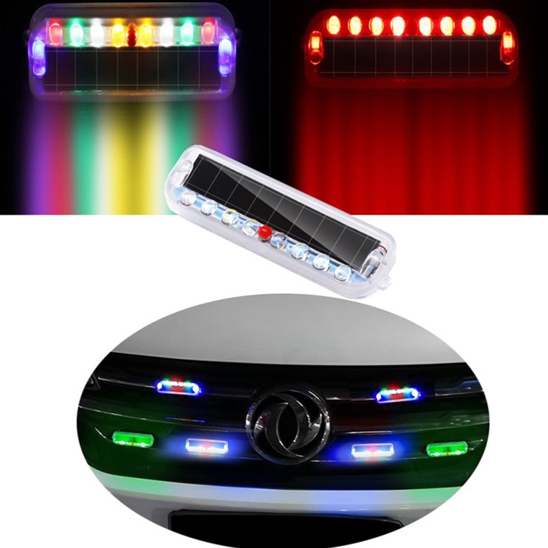 Hộp Đèn LED Cảnh Báo Chống Va Chạm Sử Dụng Năng Lượng Mặt Trời Gắn Đuôi Xe Máy