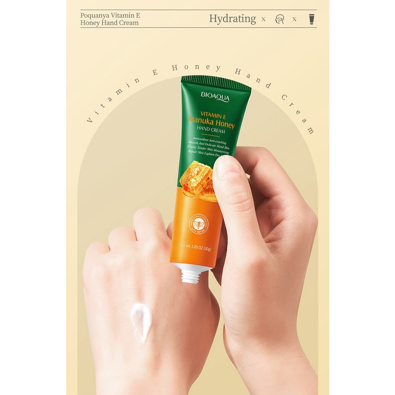 Kem Dưỡng Da Tay Bioaqua Chiết Xuất Mật Ong Và E Nuôi Dưỡng Da Khô 30g