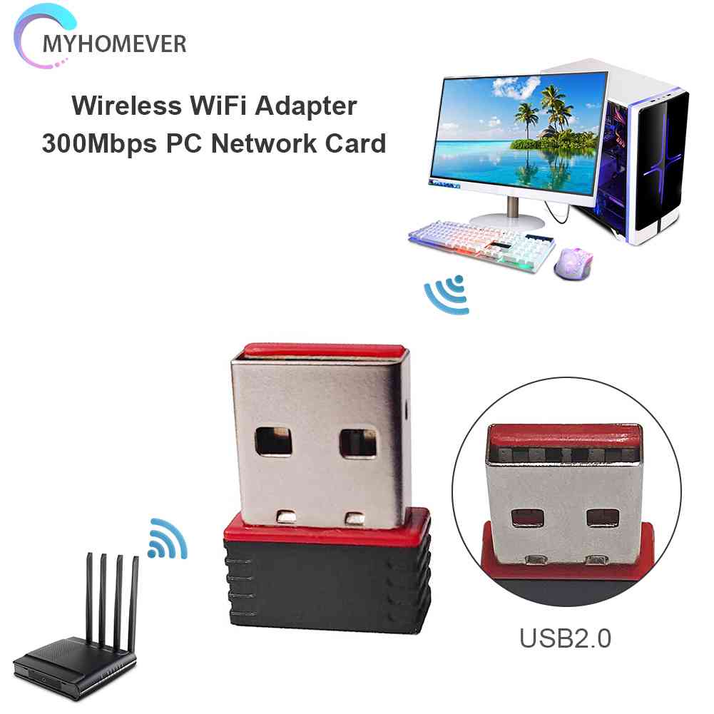 Usb Thu Sóng WiFi 300Mbps 2.4GHz Cho RG351P