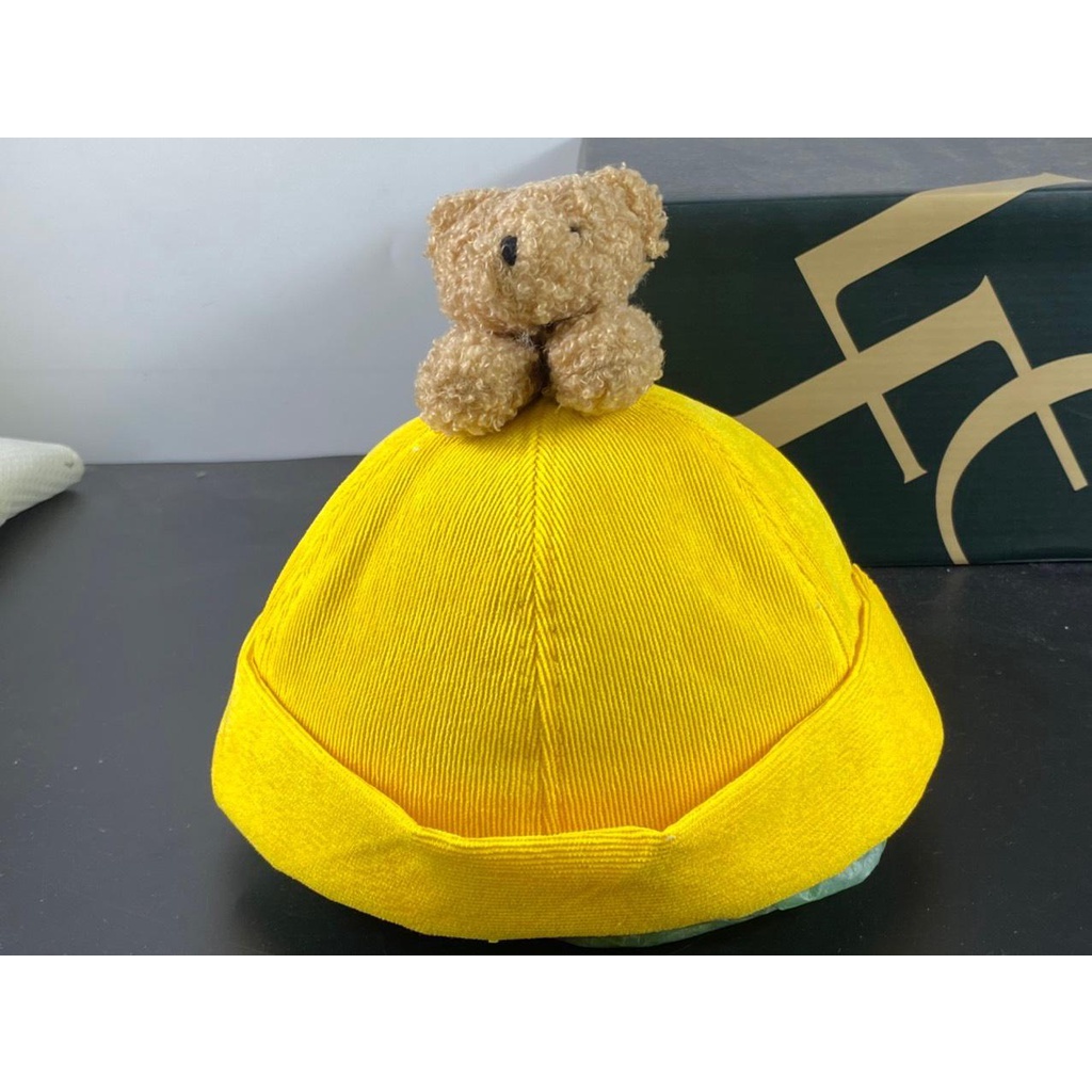 Mũ nồi - nón miki trẻ em dưới 18 tháng đính gấu dễ thương dành cho bé