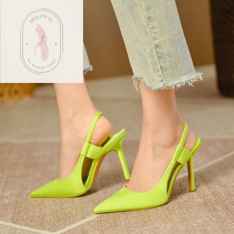 Giày Muller Cao Gót Mũi Nhọn Thời Trang Pháp Mới Dành Cho Nữ  2023 sandals