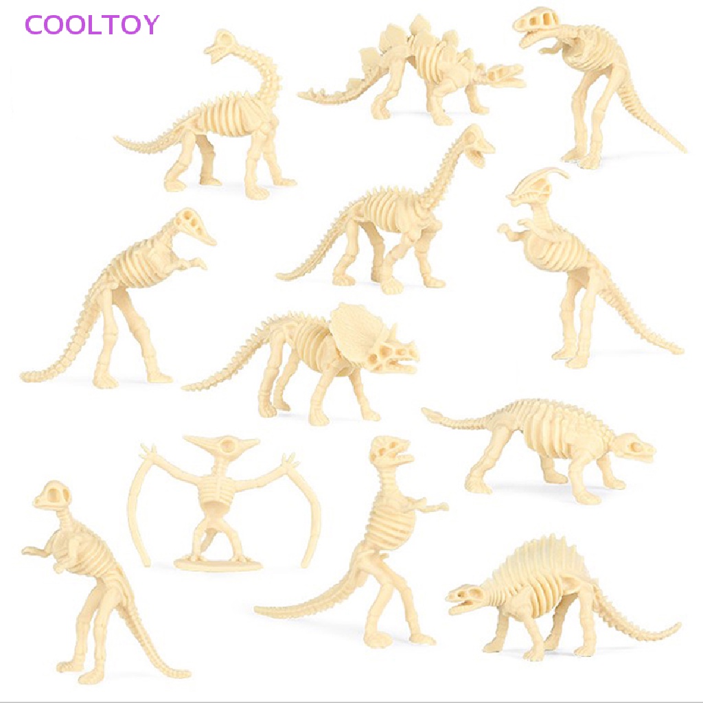 Cooltoy Bộ 12 Mô Hình Xương Khủng Long Mini