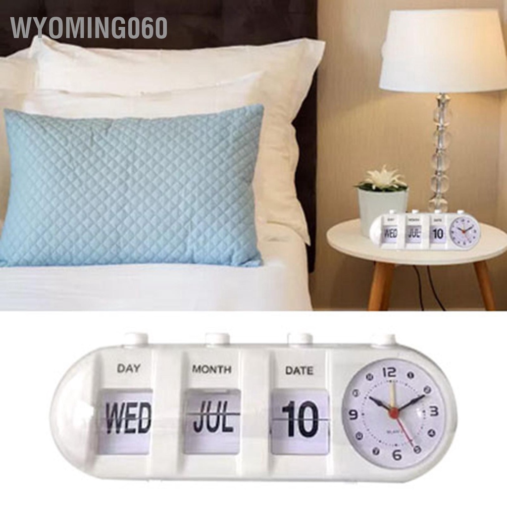 Wyoming060 Lịch Đồng Hồ Báo Thức Hình Dạng Sáng Tạo Trang Trí Nhảy Để Bàn Cho Gia Đình Phòng Khách Ngủ Văn