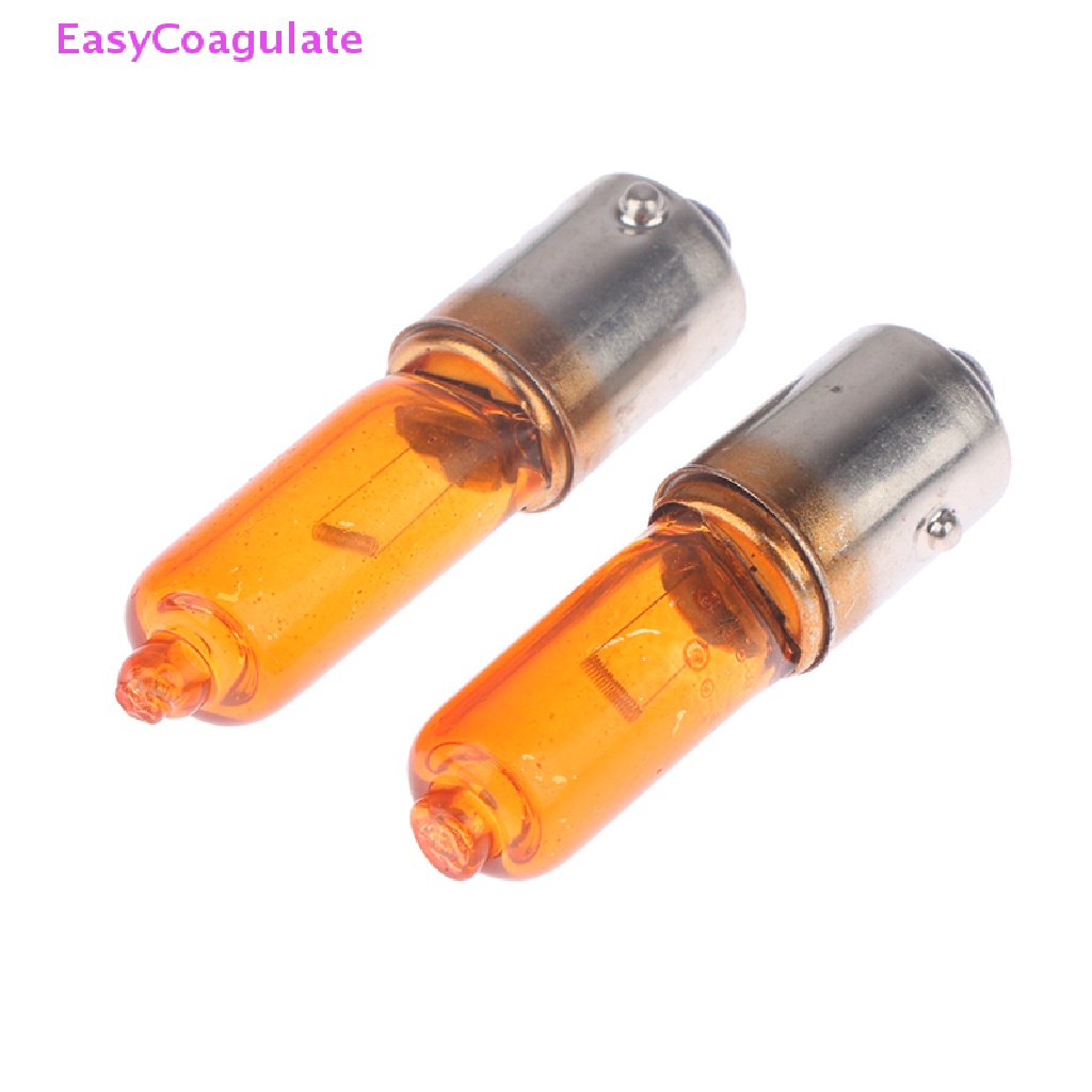 Set 2 Bóng Đèn 12v 21w Ánh Sáng Hổ Phách Đa Năng Dành Cho Ô Tô / Mô Tô