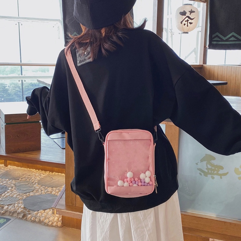 Túi Đeo Chéo Trong Suốt Phong Cách Nhật Bản