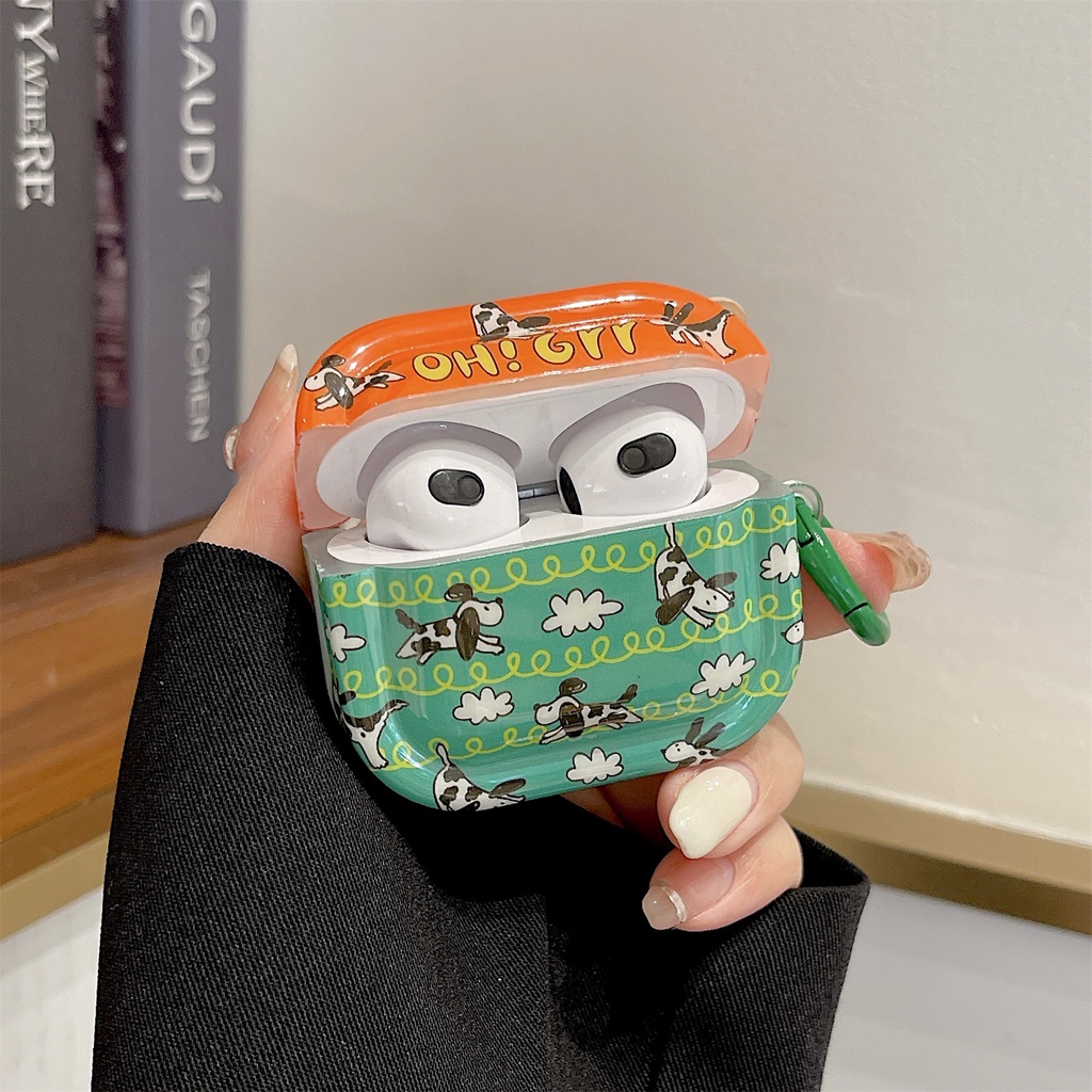 Vỏ Bảo Vệ Hộp Sạc Tai Nghe Bluetooth Không Dây airpods pro 1 / 2 / 3 pro2 2022 Bằng tpu Mềm Họa Tiết Hoạt Hình Dễ Thương