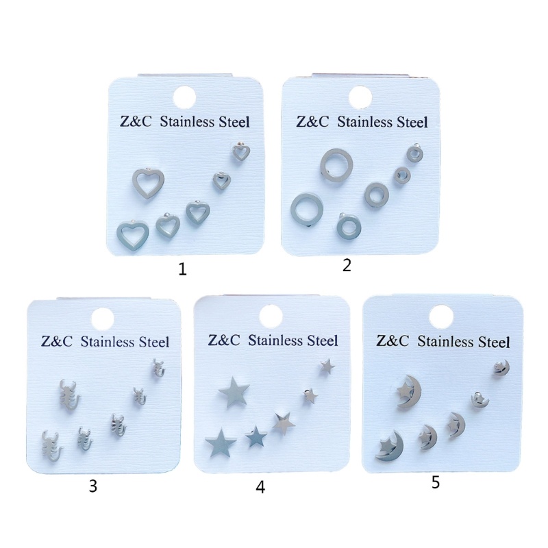 Bông Tai Thiết Kế Đơn Giản Phong Cách Punk Thời Trang Cho Nữ