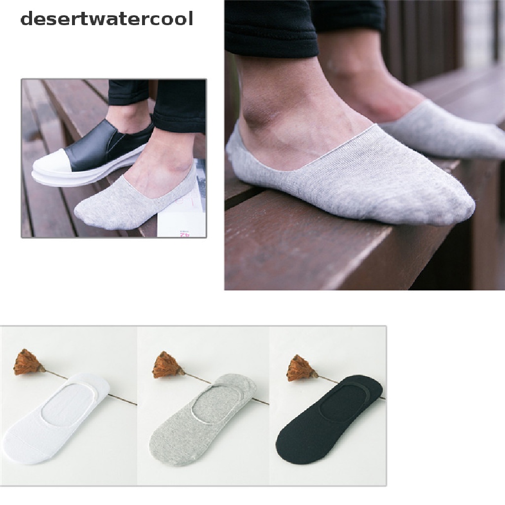 1 Đôi Tất Cotton Cổ Thấp Mềm Mại Chống Trượt Cho Nam Nữ
