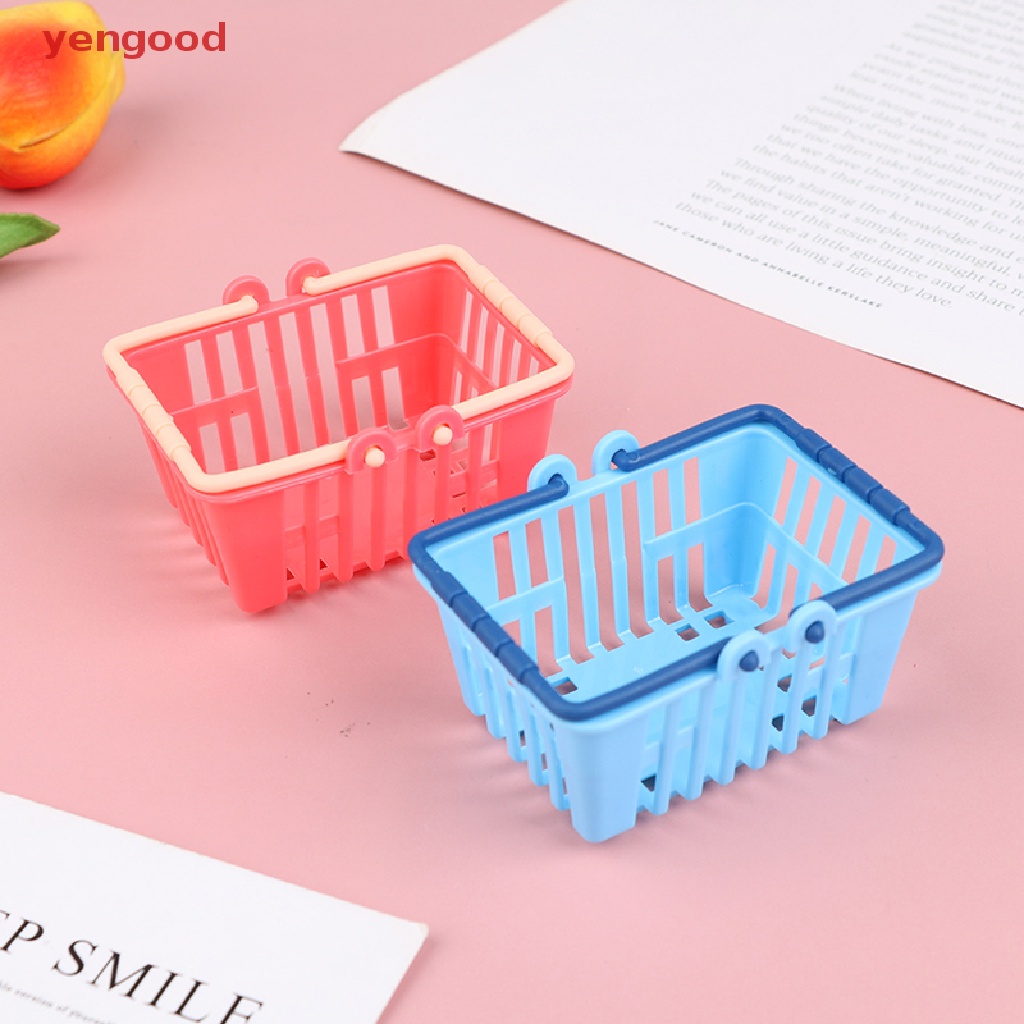 Mô Hình Giỏ Mua Sắm Đồ Chơi Mini Dành Cho Nhà Búp Bê