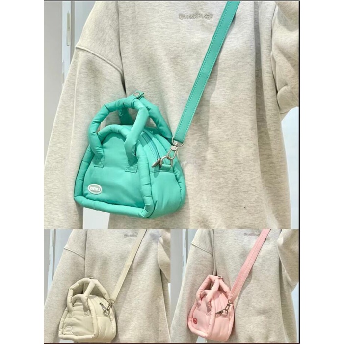 Túi Xách Đeo Chéo Mini Hình Tam Giác Mềm Mại Phong Cách Hàn Quốc 2023 Cho Nữ