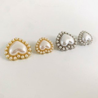 Set 5 Nút Gỗ Hình Trái Tim Trang Trí Thủ Công