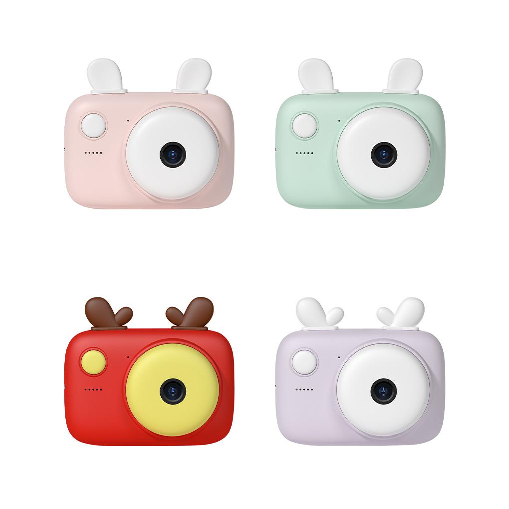 Máy Ảnh Kỹ Thuật Số Bằng Silicon Họa Tiết Hoạt Hình Kèm Dây Đeo Độ Nét Cao Làm Quà Tặng Cho Bé