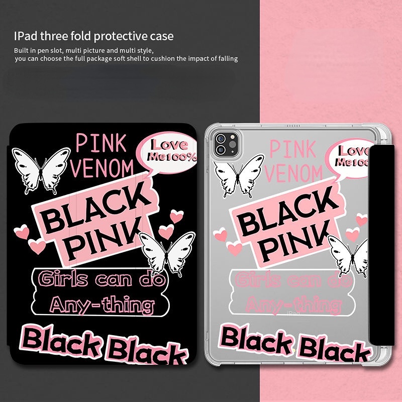 Bao da in bướm thích hợp cho iPad Air4 10.9 Gen10/ 9/ 8/ 7/ 6/ 5 Air5/ 4/ 3/ 2/ 1 9.7/ 10.2/ 10.5/ 10.9/ 11