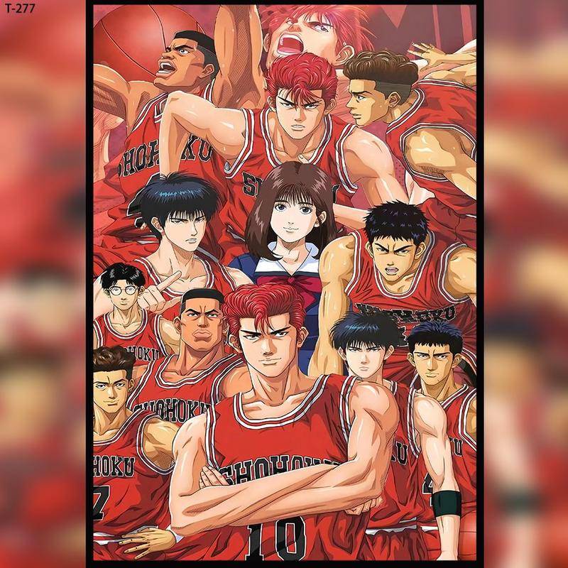 Bộ Đồ Chơi Xếp Hình 300 / 500 / 1000 Mảnh Bằng Gỗ Họa Tiết Hoạt Hình anime slam dunk