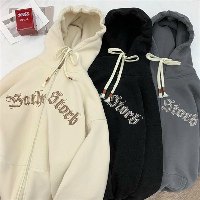 Áo Khoác Hoodies Nón Lớn 2 Lớp From Rộng Logo Thêu Chữ BATBE Siêu Hót Kiểu Khóa Kéo Phong Cách Thời Trang Cá Tính.TP