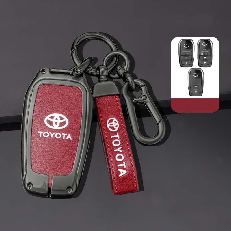 Vỏ Bọc Chìa Khóa Bằng Hợp Kim Kẽm Cho Toyota RAV4 HARRIER Hilux Fortuner Land Cruiser Crown Highland Prado Yaris Cross Aygo X 2022