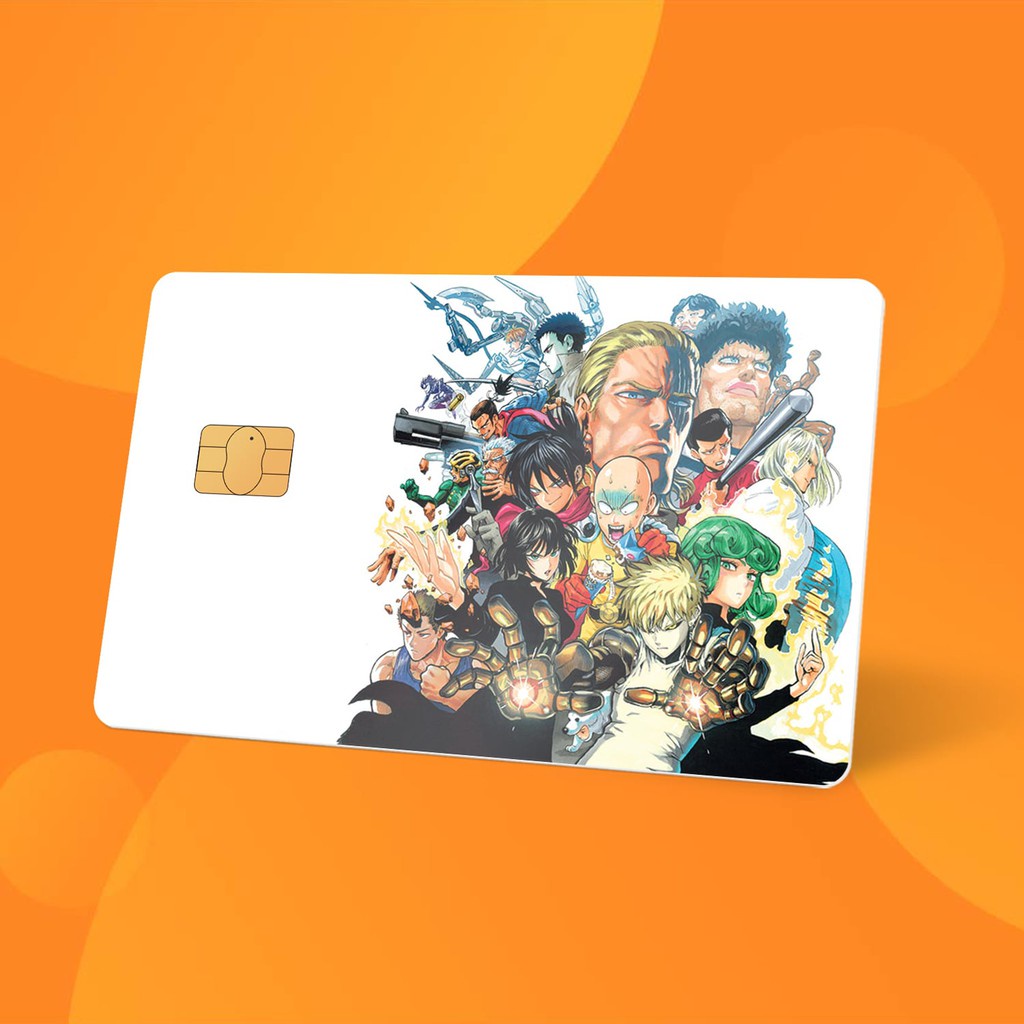 Miếng Dán Thẻ Card ONE PUNCH MAN | SKIN ATM, Thẻ Chung Cư Trang Trí - Chất Liệu Decal Vinyl Chống Nước