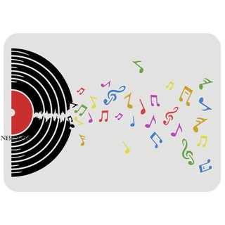 1pc Record Stencil 29.7x21cm Reusable Vinyl Record Drawing Stencil Album Music Recording Painting Template Music Stencil for Painting on Wall Wood Furniture Fabric and Paper