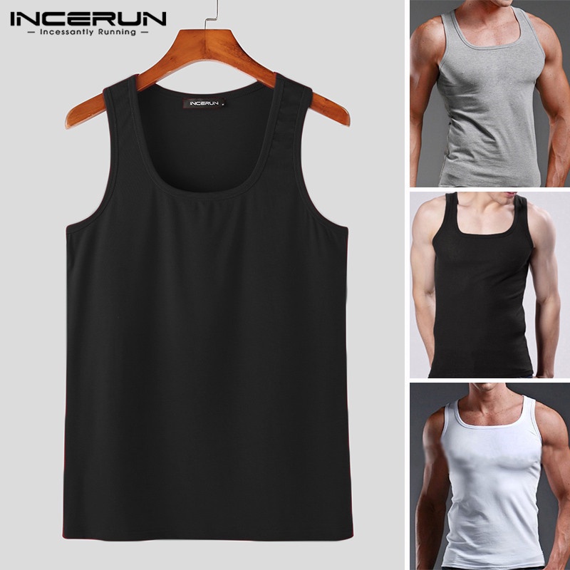 INCERUN Áo tank top Dệt Kim Màu Sắc Xinh Xắn Cho Nữ