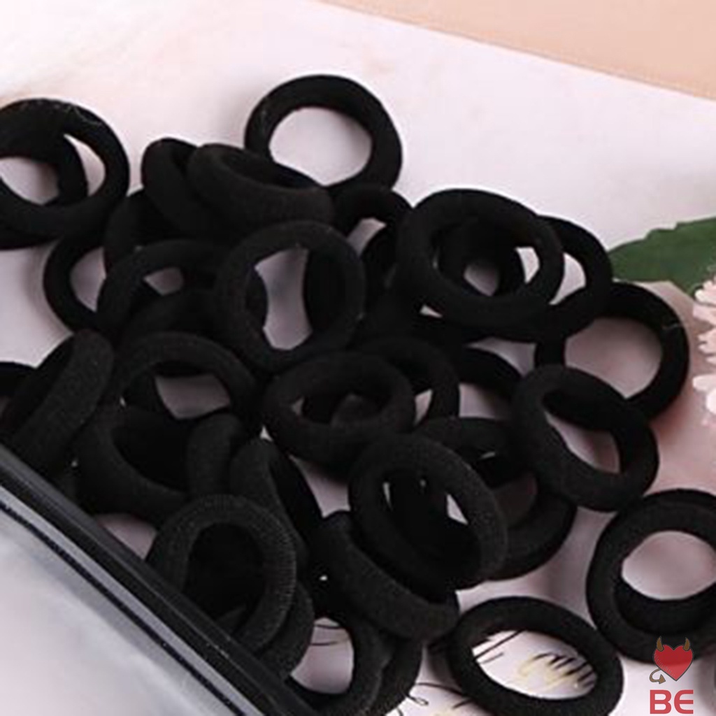 YADORNOS Set 100 Dây Buộc Tóc Co Giãn Nhiều Màu Sắc Thời Trang Cho Nữ