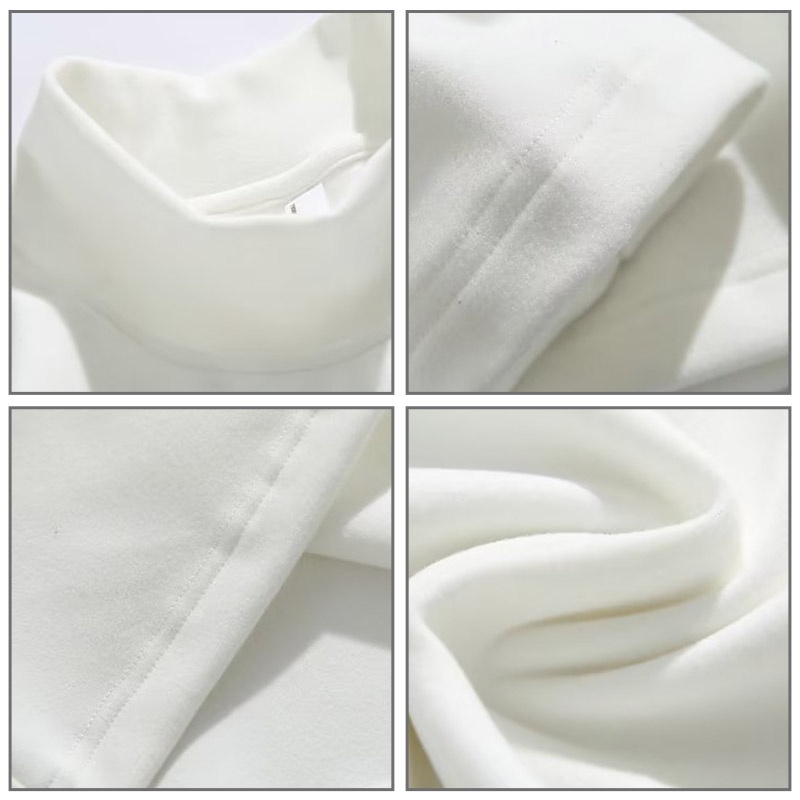 Áo Thun Dài Tay Cổ Lọ Hai Mặt Màu Trơn Thời Trang Thu Đông Cho Nam