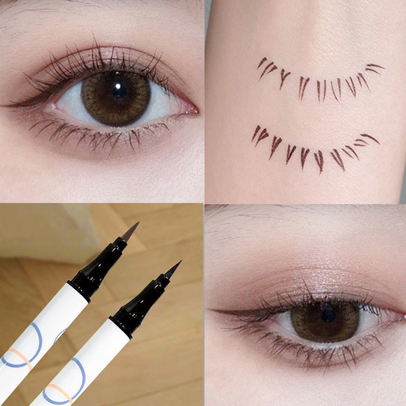 Bút Kẻ Mắt Dạng Lỏng Màu Đen / Nâu Chống Thấm Nước Lâu Trôi Không Gây Chóng Mặt Nhanh Khô