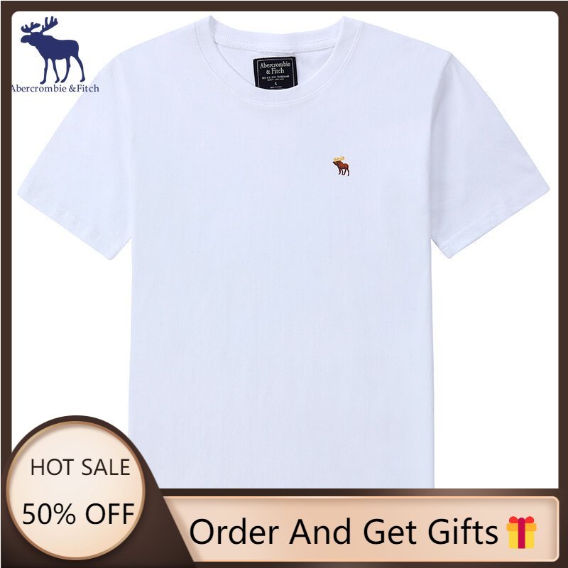 Áo Thun Tay Ngắn In Hình Abercrombie & Fitchs Thời Trang 2023 Cho Nam Và Nữ