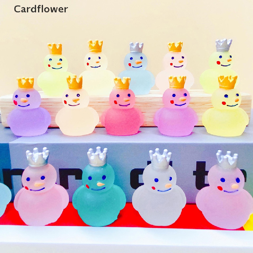 < Cardflower > Bộ 3 Vương Miện Nữ Hoàng Tuyết Dạ Quang Mini Trang Trí Xe Hơi Nhà Cửa DIY Bán Chạy