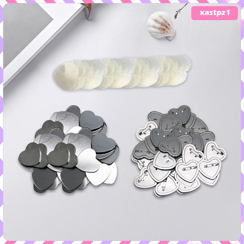Set of 100 Blank Button Badges Metal Button Button Maker for Badge Making