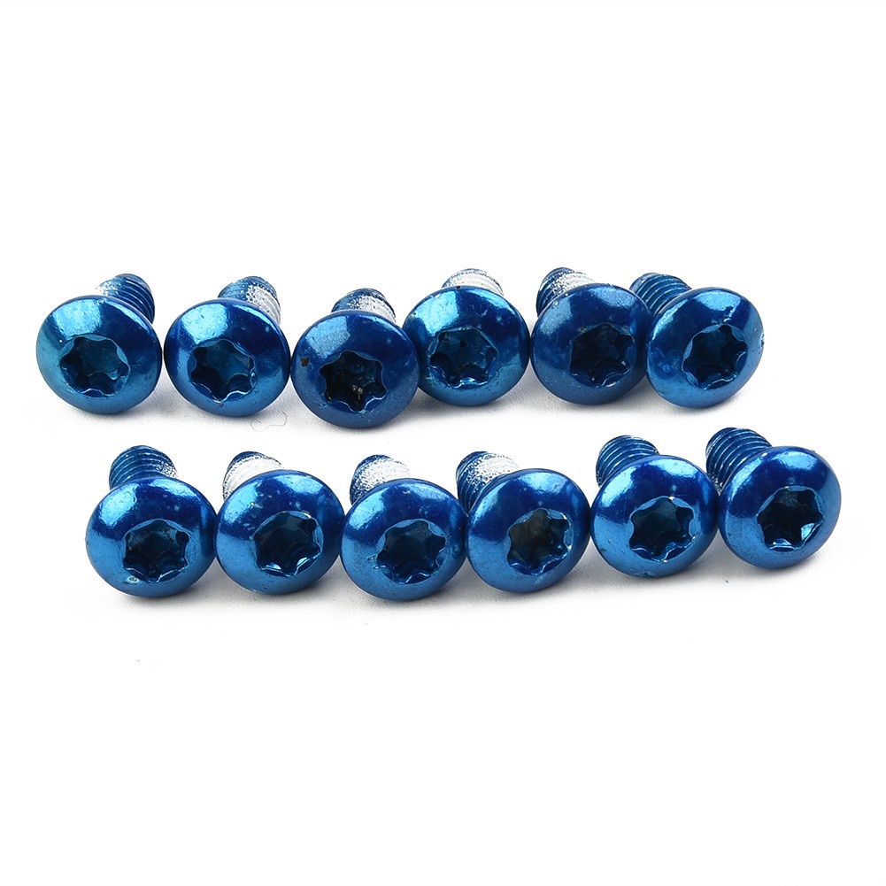 Set 12 Bu Lông Đĩa Phanh Bằng Thép Không Gỉ M5 X 9mm T25 Torx Dành Cho Xe Đạp Leo Núi