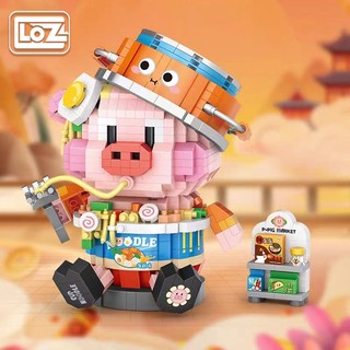 LOZ đóng hộp Pig Noodle Stitchbond Đồ chơi xếp hình dễ thương Pig Pig Mô hình sáng tạo Quà tặng