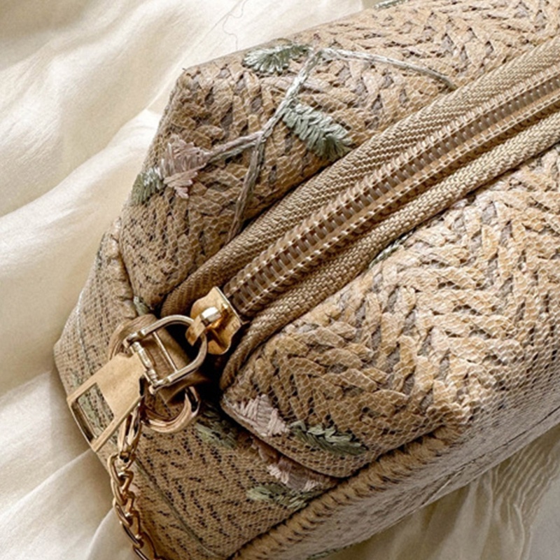 Túi Cói Đeo Chéo Đựng Điện Thoại Thời Trang Dành Cho Nữ