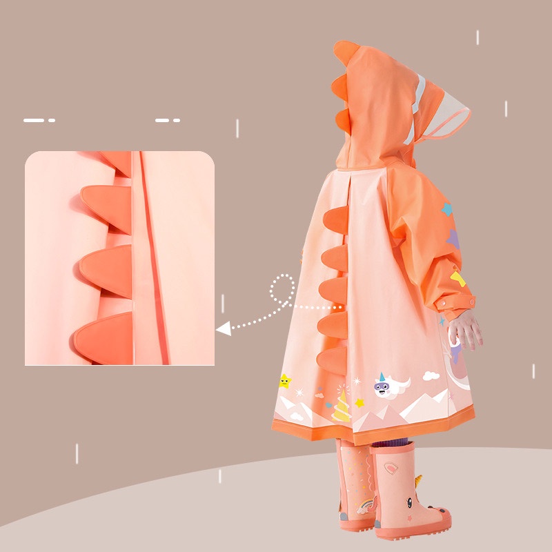 Bololo Áo Mưa Chống Thấm Nước Có Túi Đựng Tiện Dụng Cho Bé