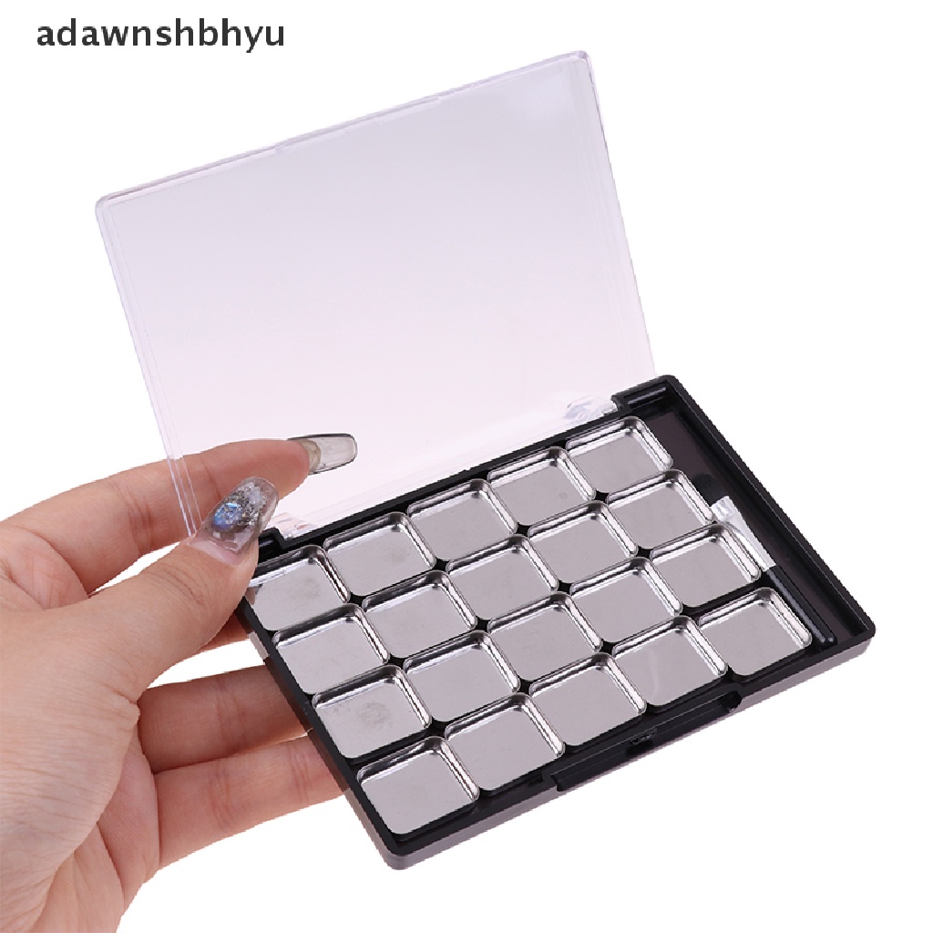 1 Bảng Phấn Trang Điểm adawnshbhyu Từ Tính DIY Kèm 20 Đĩa Sắt Và Cọ Tiện Dụng