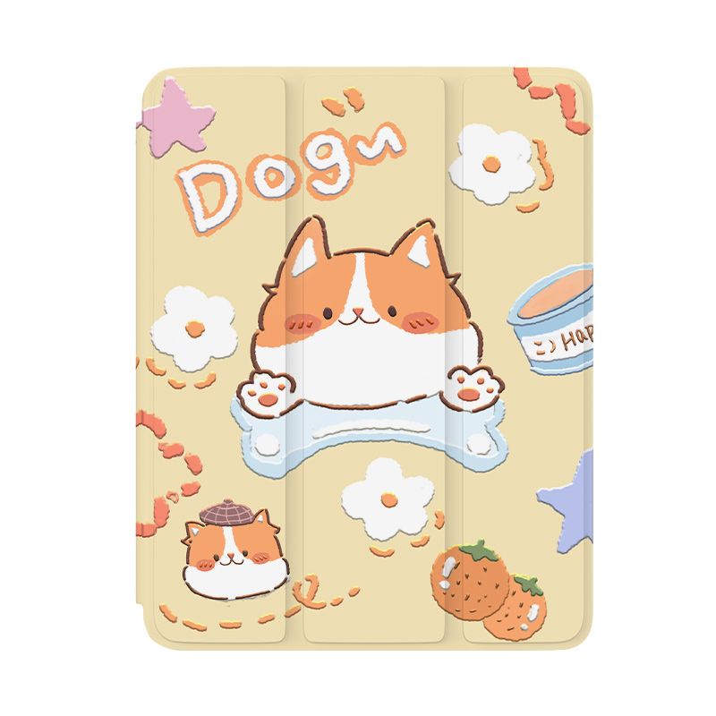 Ốp Máy Tính Bảng Mềm Hình Corgi Dễ Thương Có Khe Đựng Bút Cho iPad Gen10 Air4 / Air5 Gen7 / 8 / 9 Pro11 "Pro12.9" 2022 mini6