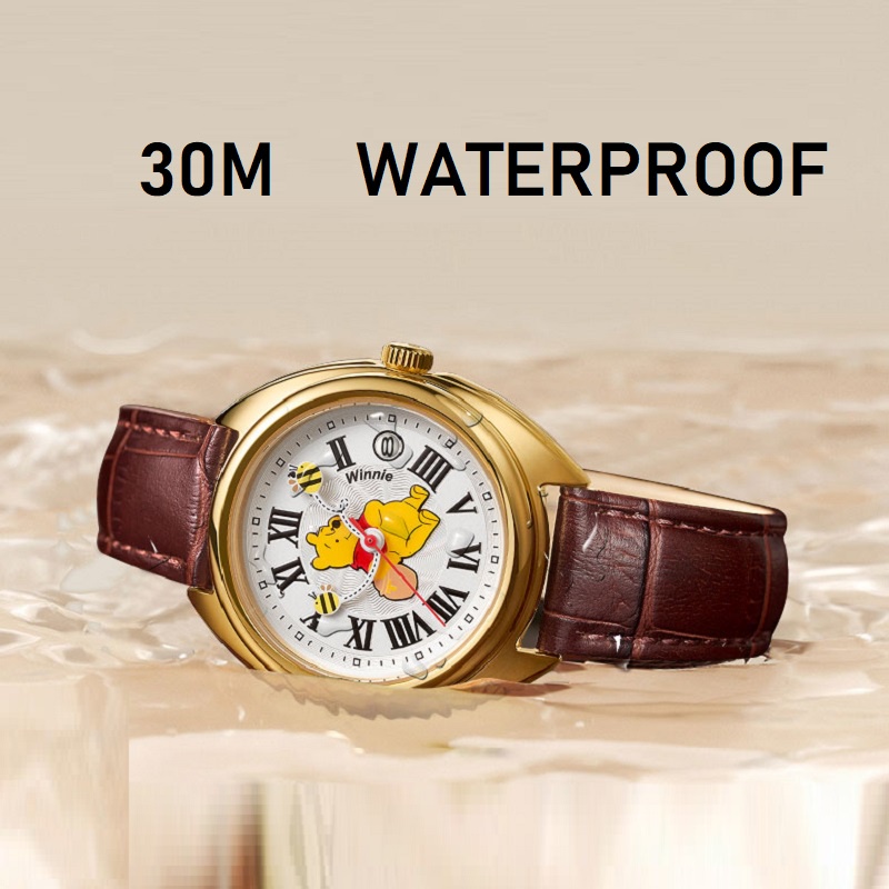 Đồng Hồ Đeo Tay Phát Quang Chống Nước Họa Tiết Hoạt Hình Disney Dành Cho Nam Nữ