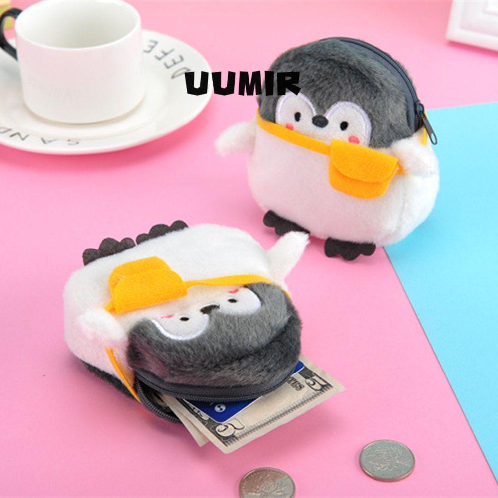 UUMIR đựng tiền xu UUMIR mini hình chim cánh cụt hoạt hình dễ thương