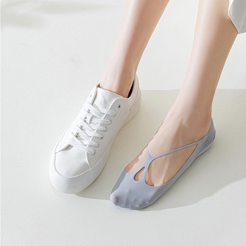 Vớ Thuyền Vô Hình Thoáng Khí Thoải Mái Phong Cách Hàn Quốc Cho Nữ