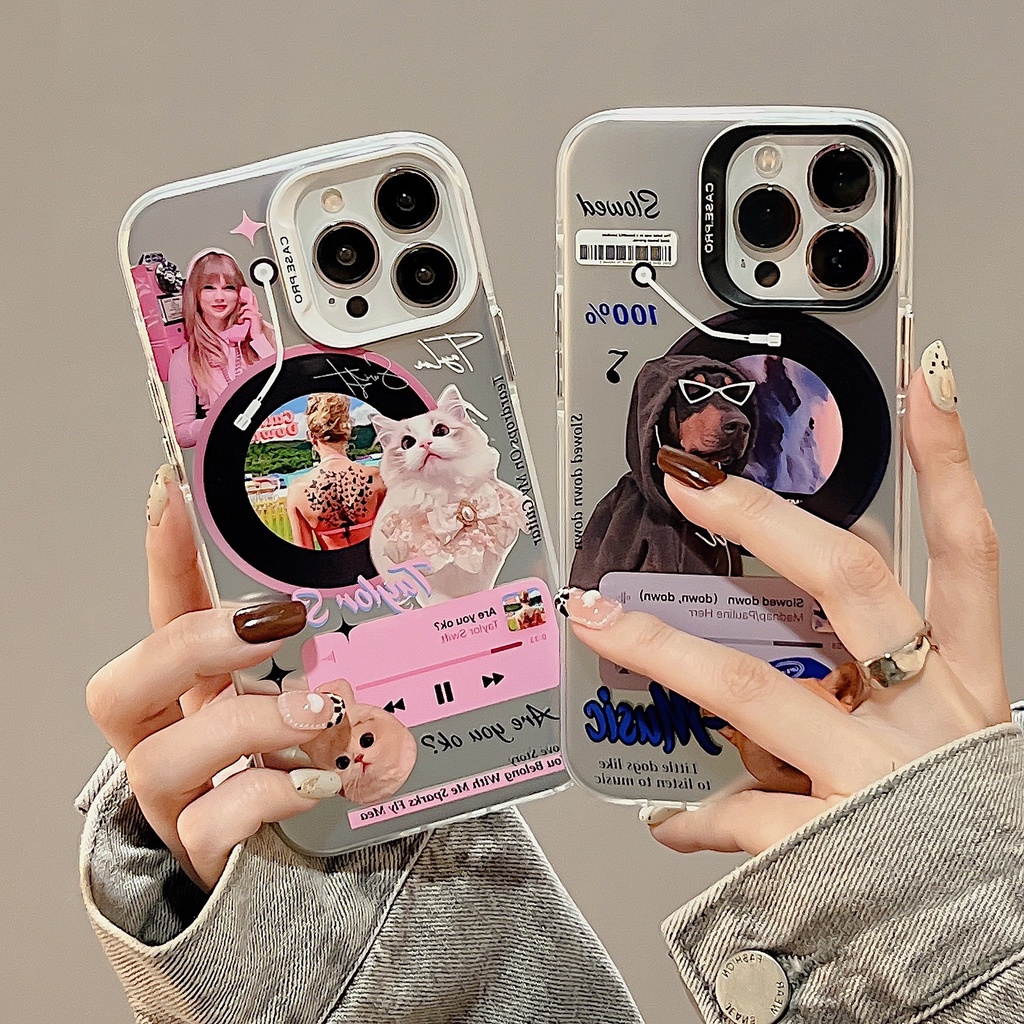 Ốp Điện Thoại Họa Tiết Hoạt Hình CD Sáng Tạo Cho iphone 14 13 12 11 Pro Max
