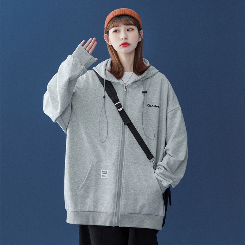 Hàng Có Sẵn Áo Hoodie Unisex Oversize Phong Cách Hàn Quốc