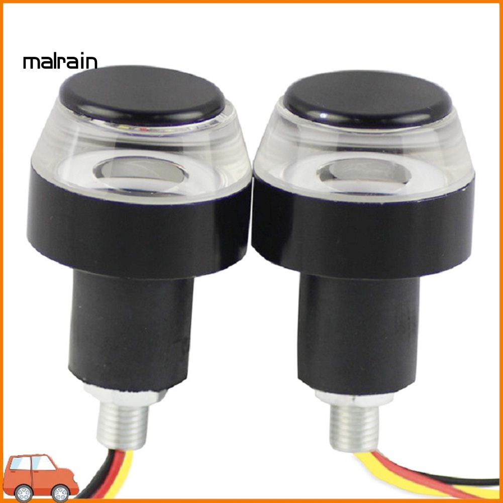 Bộ 2 Đèn LED Xi Nhan Gắn Tay Lái Trang Trí Cho Xe Mô Tô