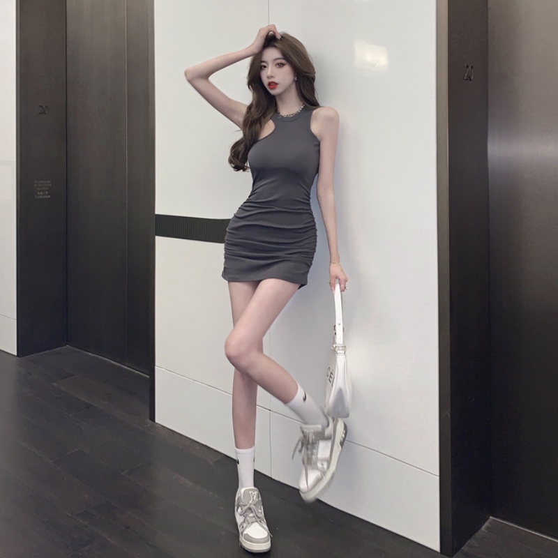 Đầm Ngắn Dáng Ôm Gợi Cảm Thời Trang Hàn Quốc Dành Cho Bạn Nữ